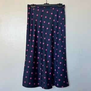 Zara polkadot midi skirt size S